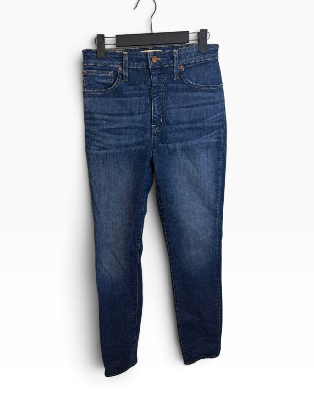 Madewell Dark Wash Curvy High Rise Skinny Jeans